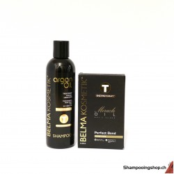 TANINO Lot Botox Express Miracle Oil Perfect Bond 4x20ml + Shampooing Argan Oil 250ml Belma Kosmetik