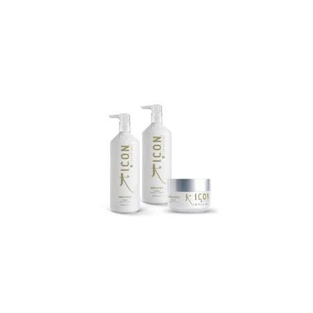 ICON Organic Aloe Vera  Shampoo 1L + Condicionador 1L + Máscara 250gr