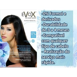 Pack Evox light smoothing Tannin without formaldeyde 500ml+ anti-residue shampoo 70ml x2 + Mask Excellence 300ml