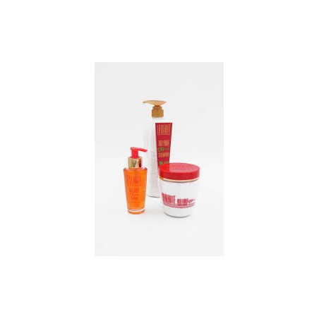 La Beauté Hair Professionals Red Fiber Q10: Shampoo + Mask + Serum
