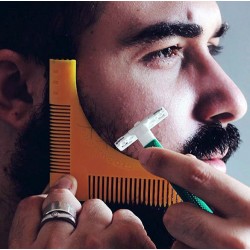 Peigne pochoir pour contour de barbe