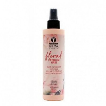 Tanino Floral Premium Hair  Shine Spray démêlant et de brillance , 250ml. Belma Kosmetik