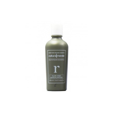 Shampooing Aloe e Sandalo, multi-vitamines pour cheveux senssibilisés. 250ml. Naturalmente Basic