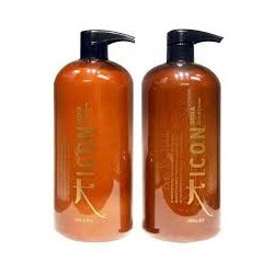 ICON India Shampooing 1000ml, et le conditionneur 1000ml, à l'huile d'Argan et de Morenga