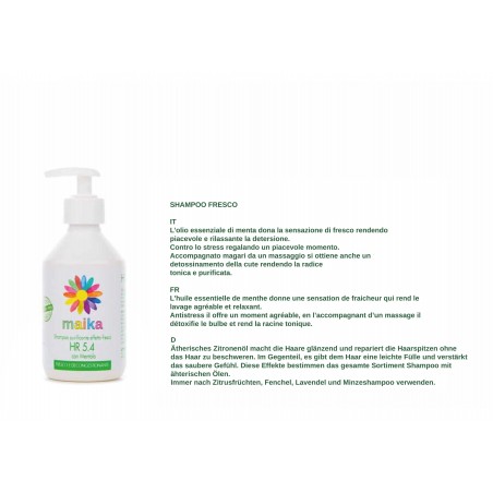 MAIKA BIO Shampooing Frais à la menthe, 250ml