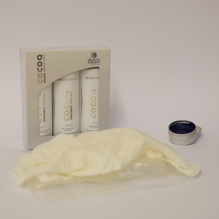 Kit Lissage maison au Tanin  COCOA ORGANIC ELYSSA COSMETIQUES - Shampooing + soin lissant + masque