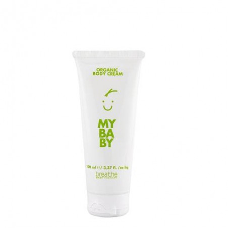 Organic MyBaby body cream Breathe Naturalmente, body cream that intensely cares for and hydrates the sensitive skin of children.